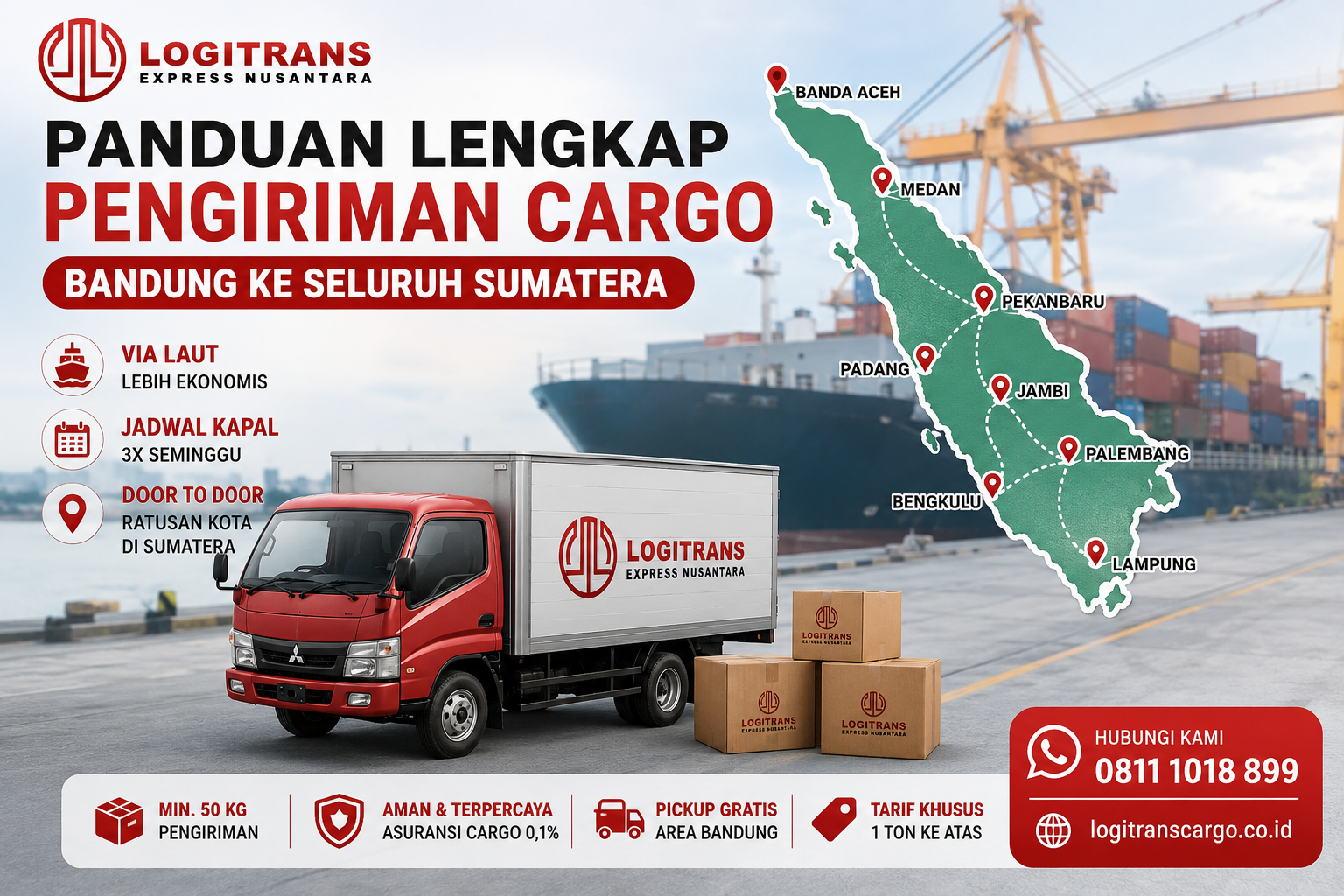 Jasa Cargo Bandung ke Sumatera: Panduan Lengkap Pengiriman 2026