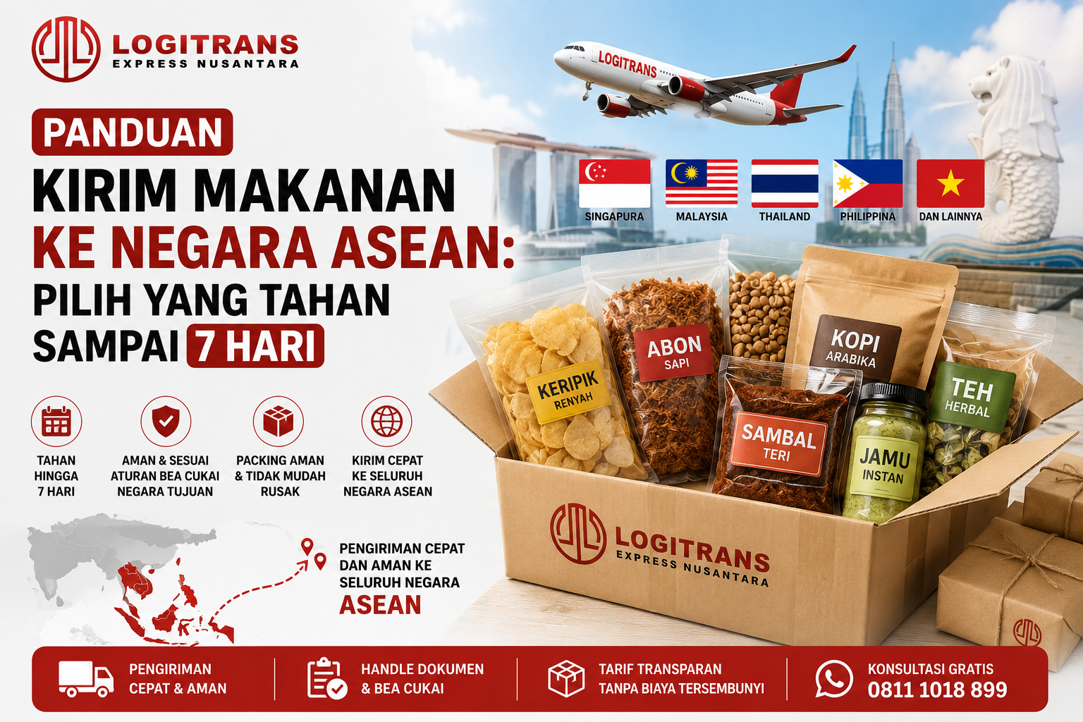 Panduan Kirim Makanan ke Negara ASEAN: Pilih yang Tahan Sampai 7 Hari